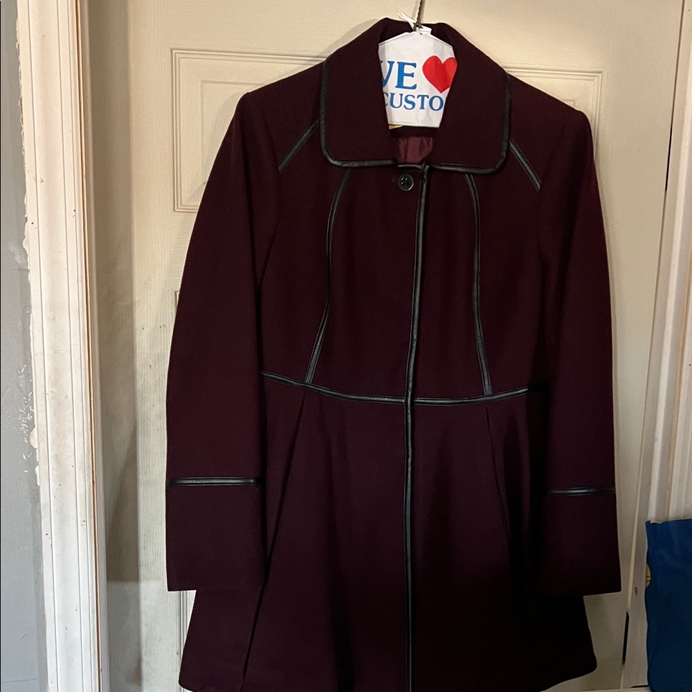 Women's Burgundy Coat